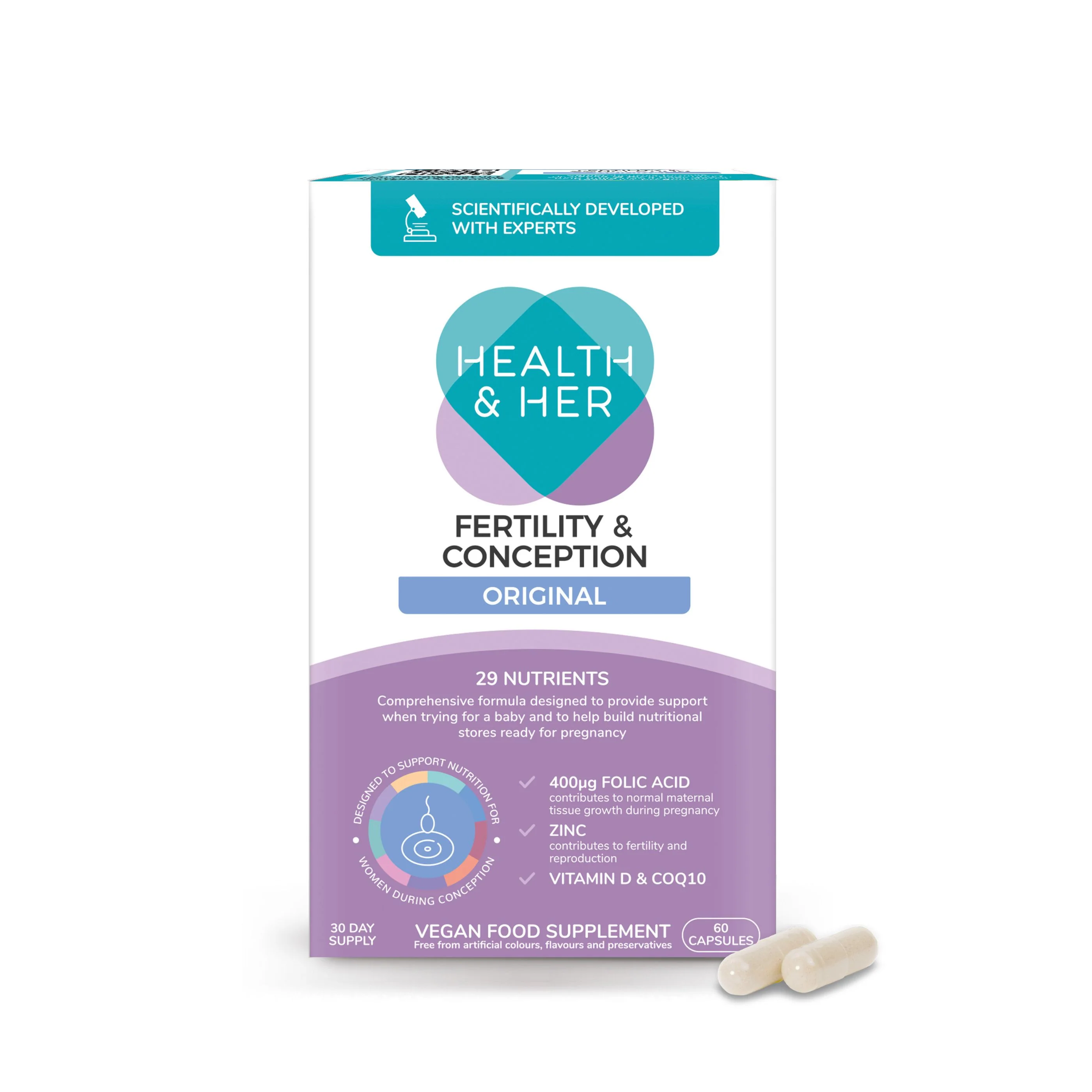 Health & Her Fertility & Conception Original Multi-Nutrient Support - Image 8