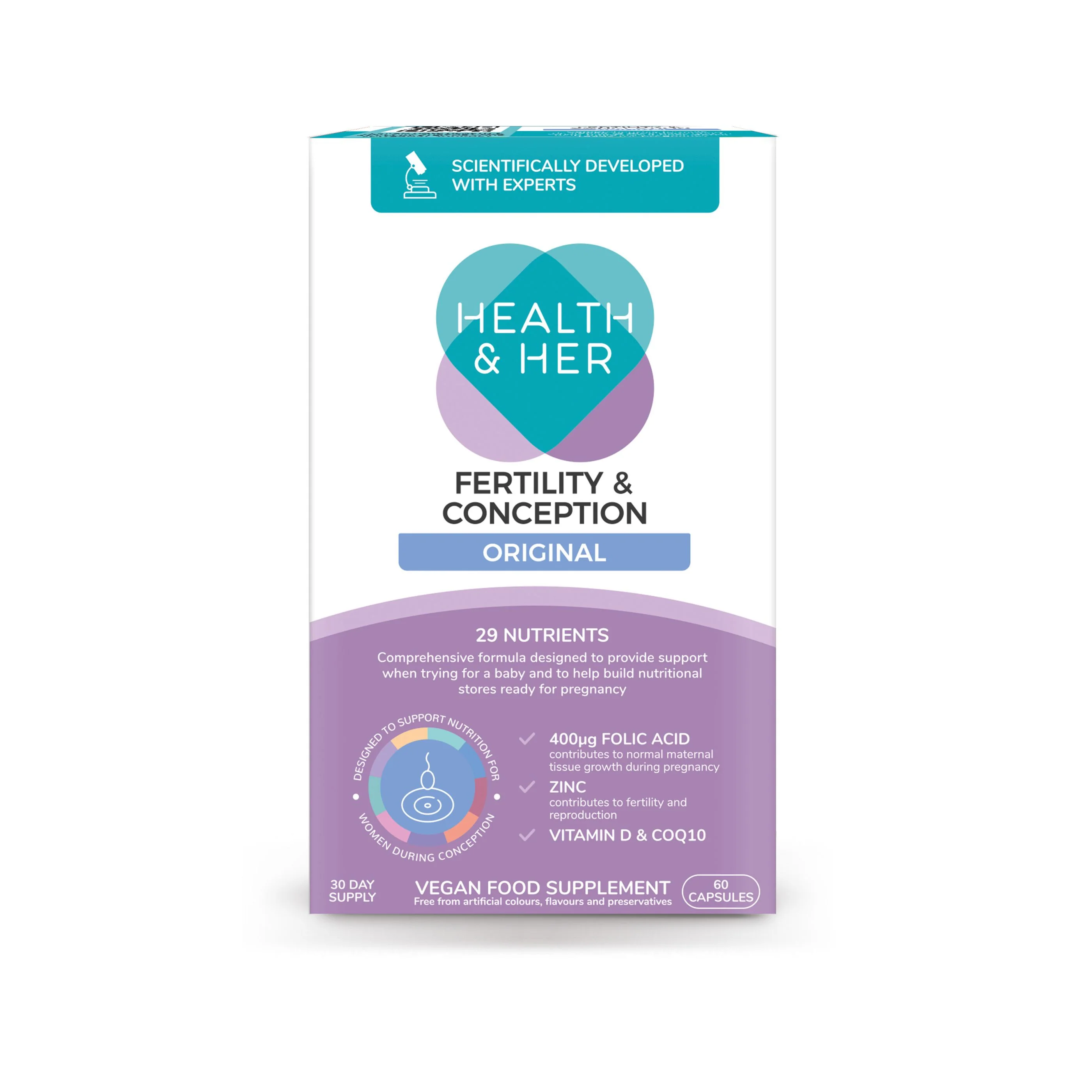 Health & Her Fertility & Conception Original Multi-Nutrient Support - Image 9