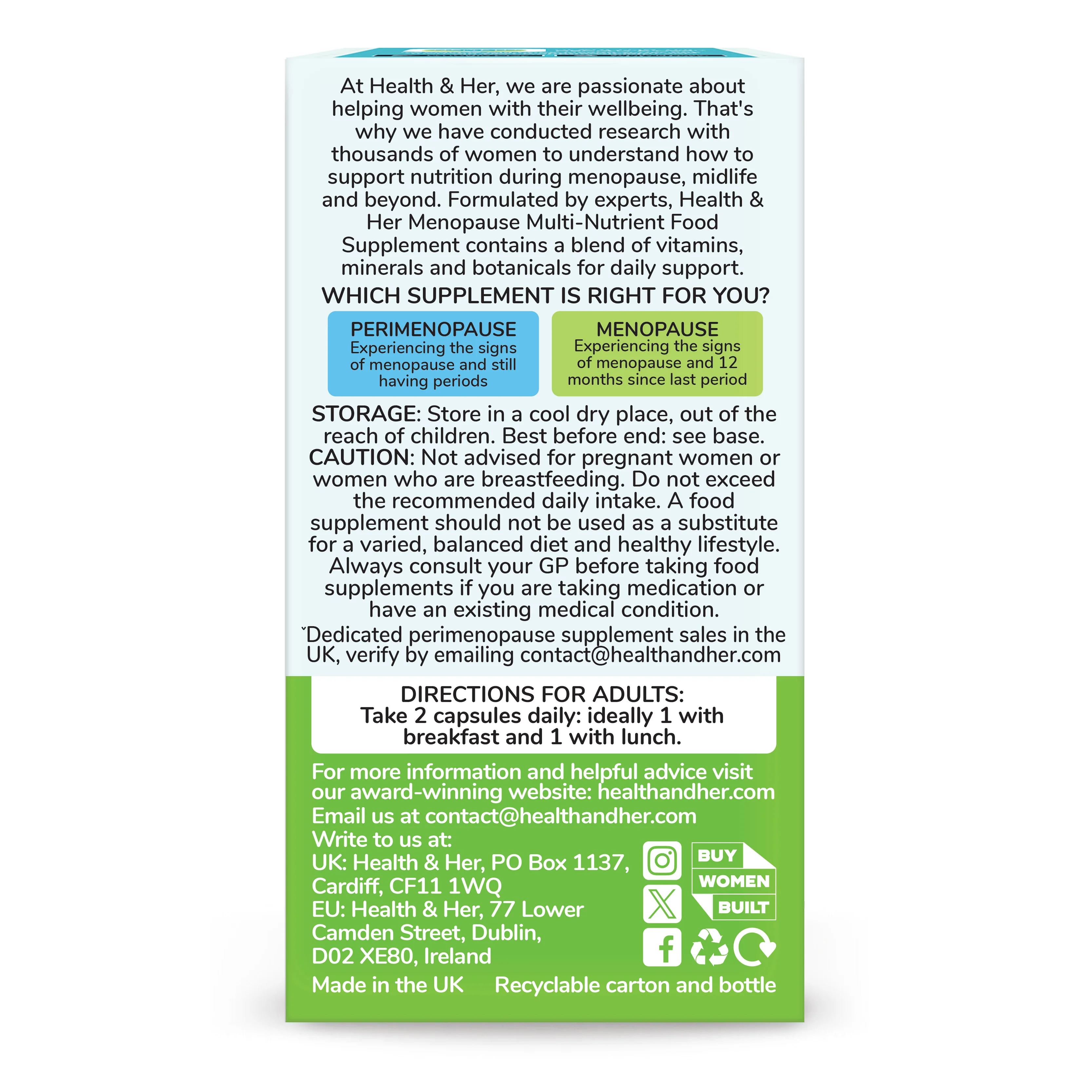 Health & Her Menopause Multi-Nutrient Support Supplement - Image 12