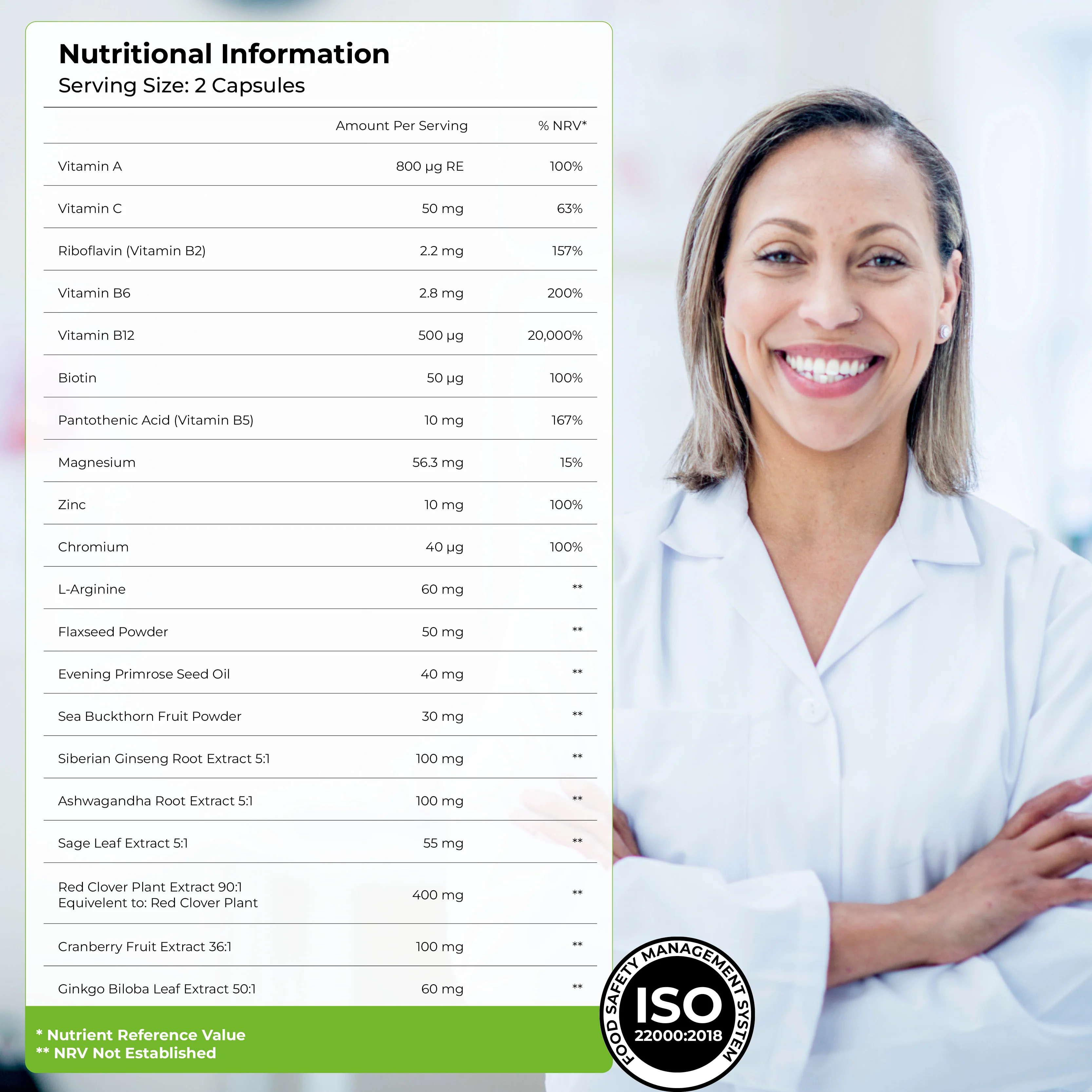 Health & Her Menopause Multi-Nutrient Support Supplement - Image 3