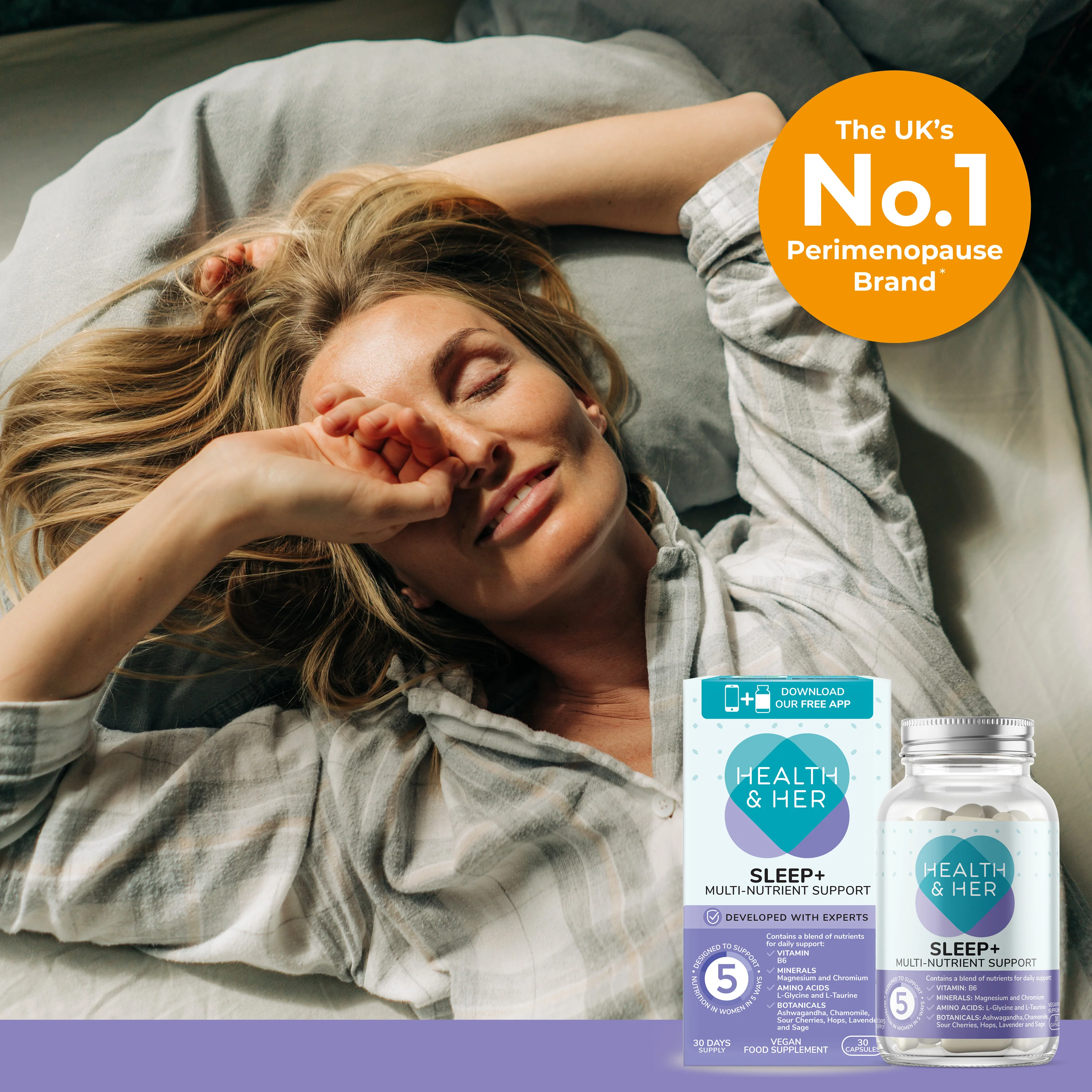 Health & Her Sleep+ Multi-Nutrient Supplement - Image 4