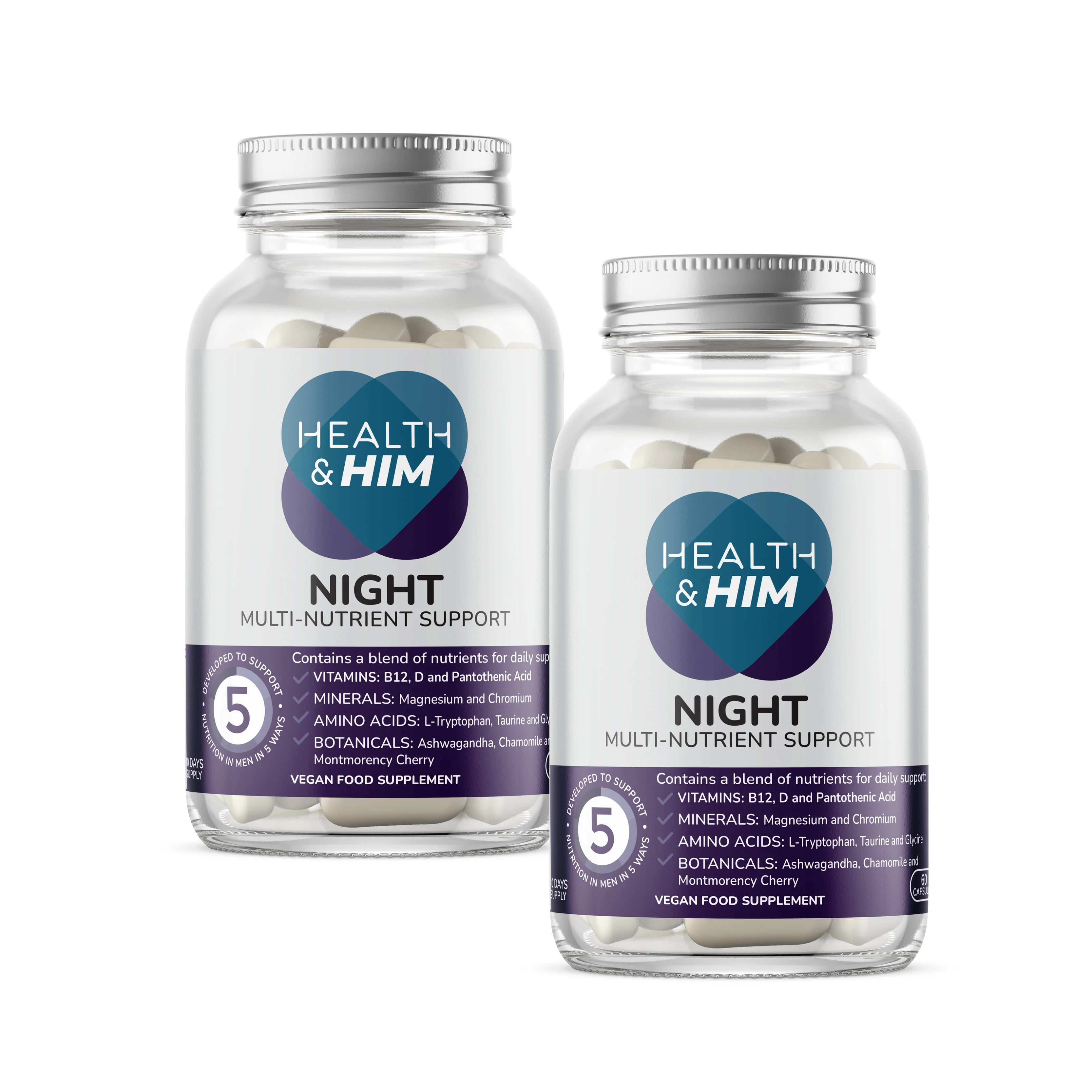 Health & Him Night Multi-Nutrient Support Multi-pack - Image 3