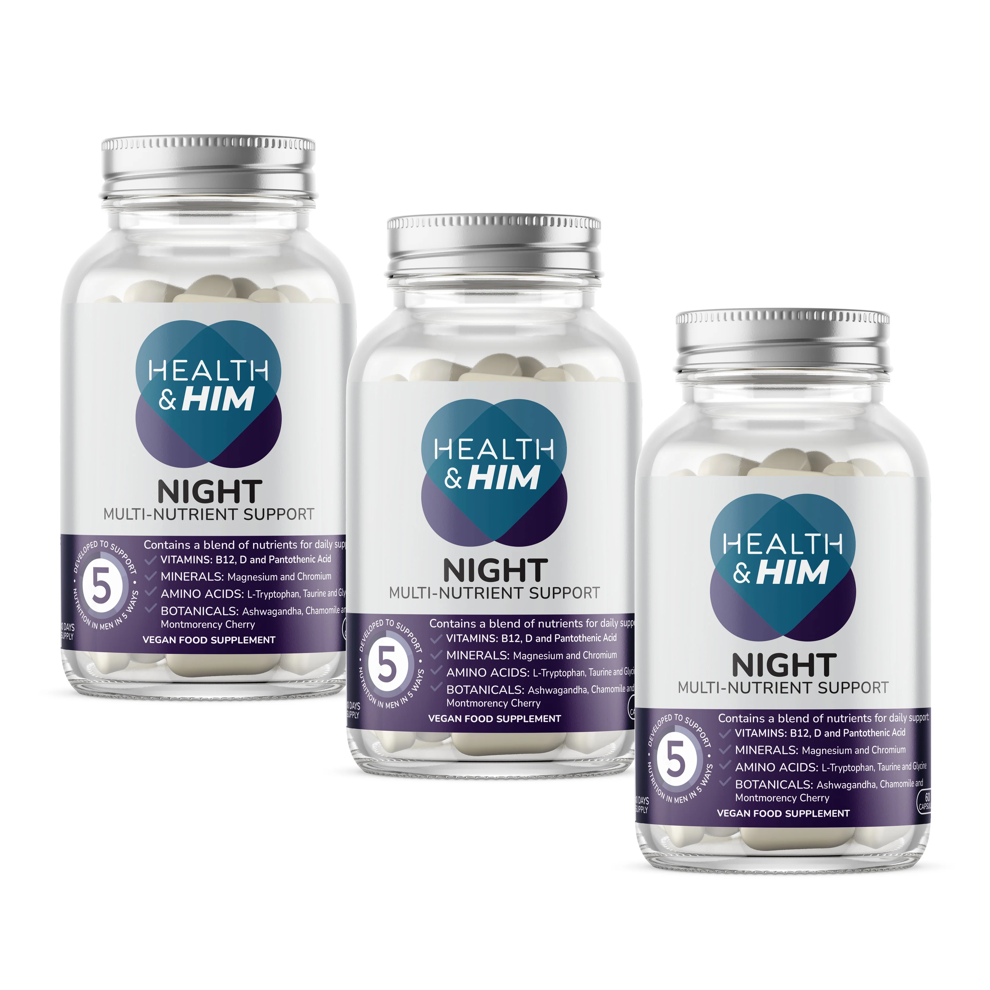 Health & Him Night Multi-Nutrient Support Multi-pack - Image 4